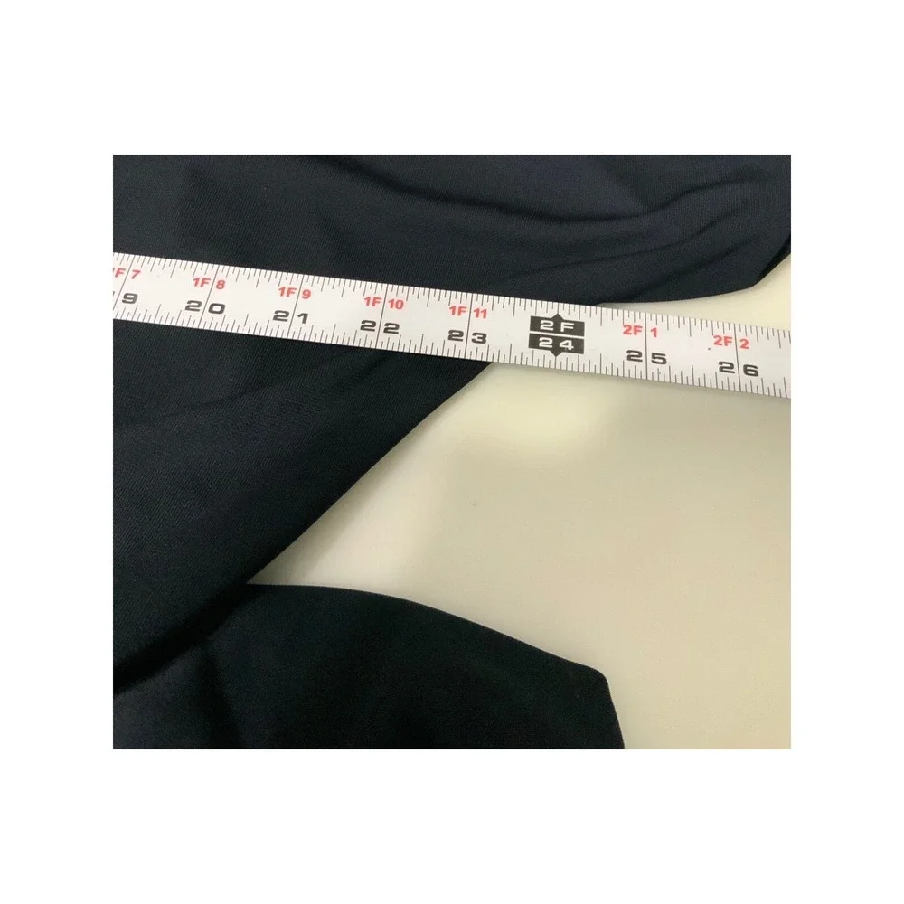 Lauren Ralph Lauren Womens Stretch Jersey Jumpsuit M Blue Tie Keyhole 3/4 Sleeve - Picture 11 of 14